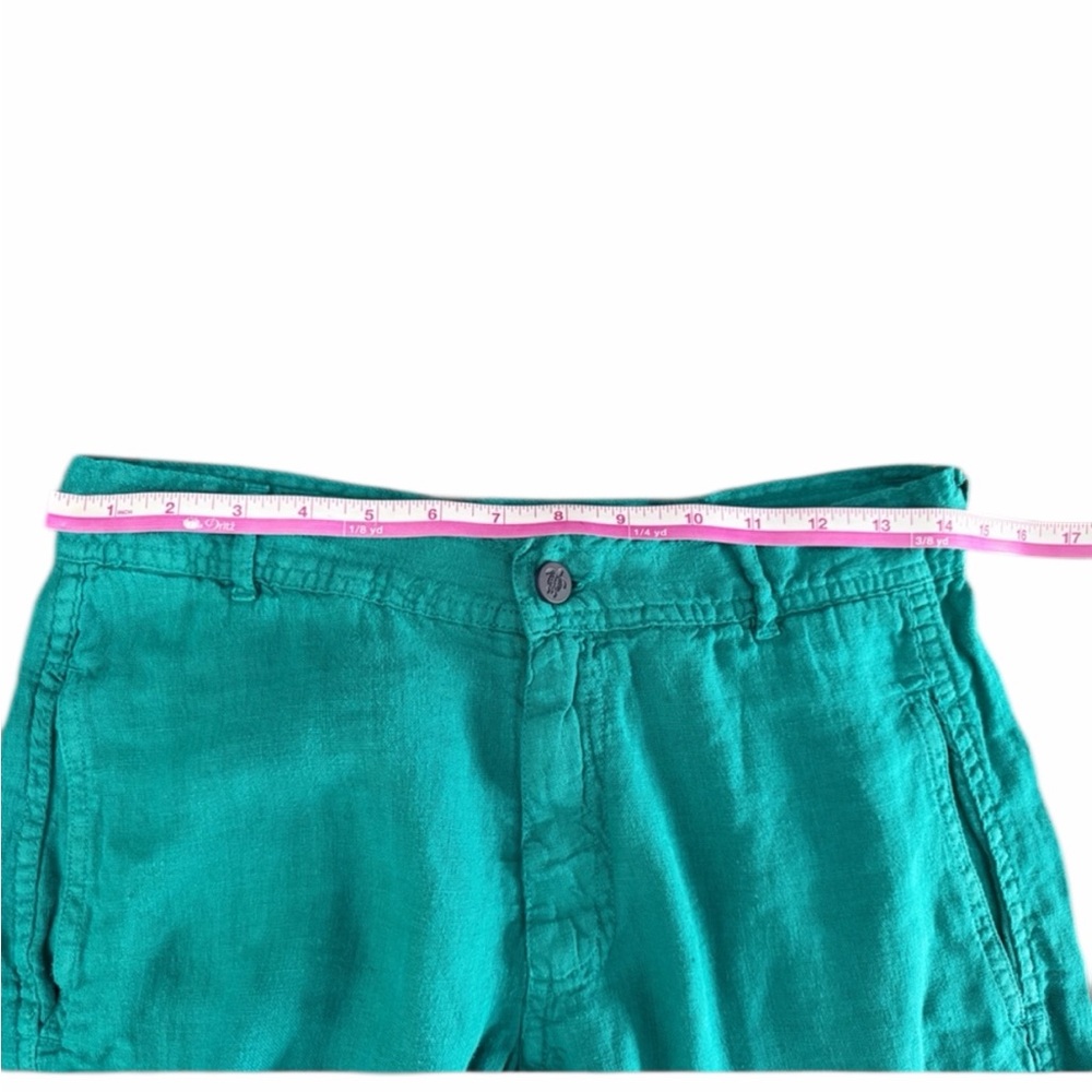 Vilebrequin Men’s Turquoise 100% Linen Regular-Fit Casual Pants XS 28x31 $259 - Picture 9 of 10